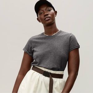 Everlane Organic Cotton Crew Tee - Charcoal